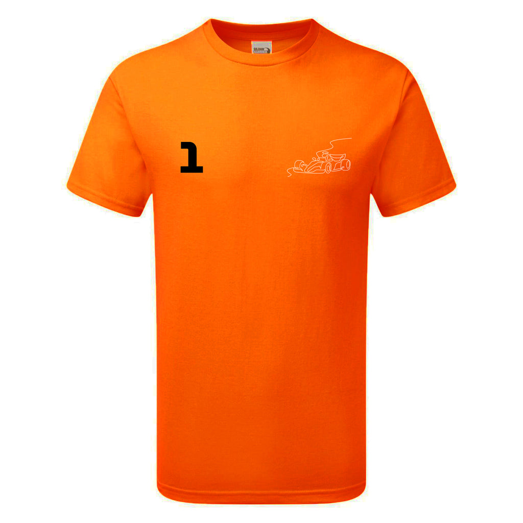 Race Car Driver 1 Pocket Abstract Children's Tshirt