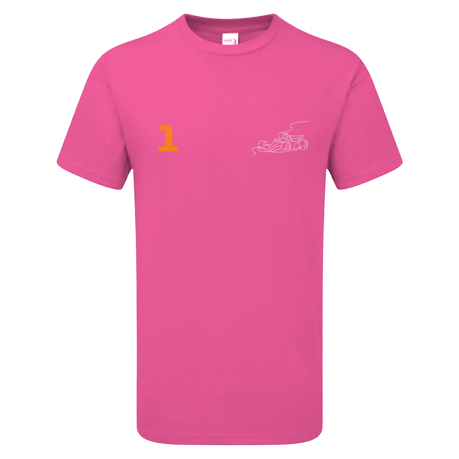 Race Car Driver 1 Pocket Abstract Children's Tshirt