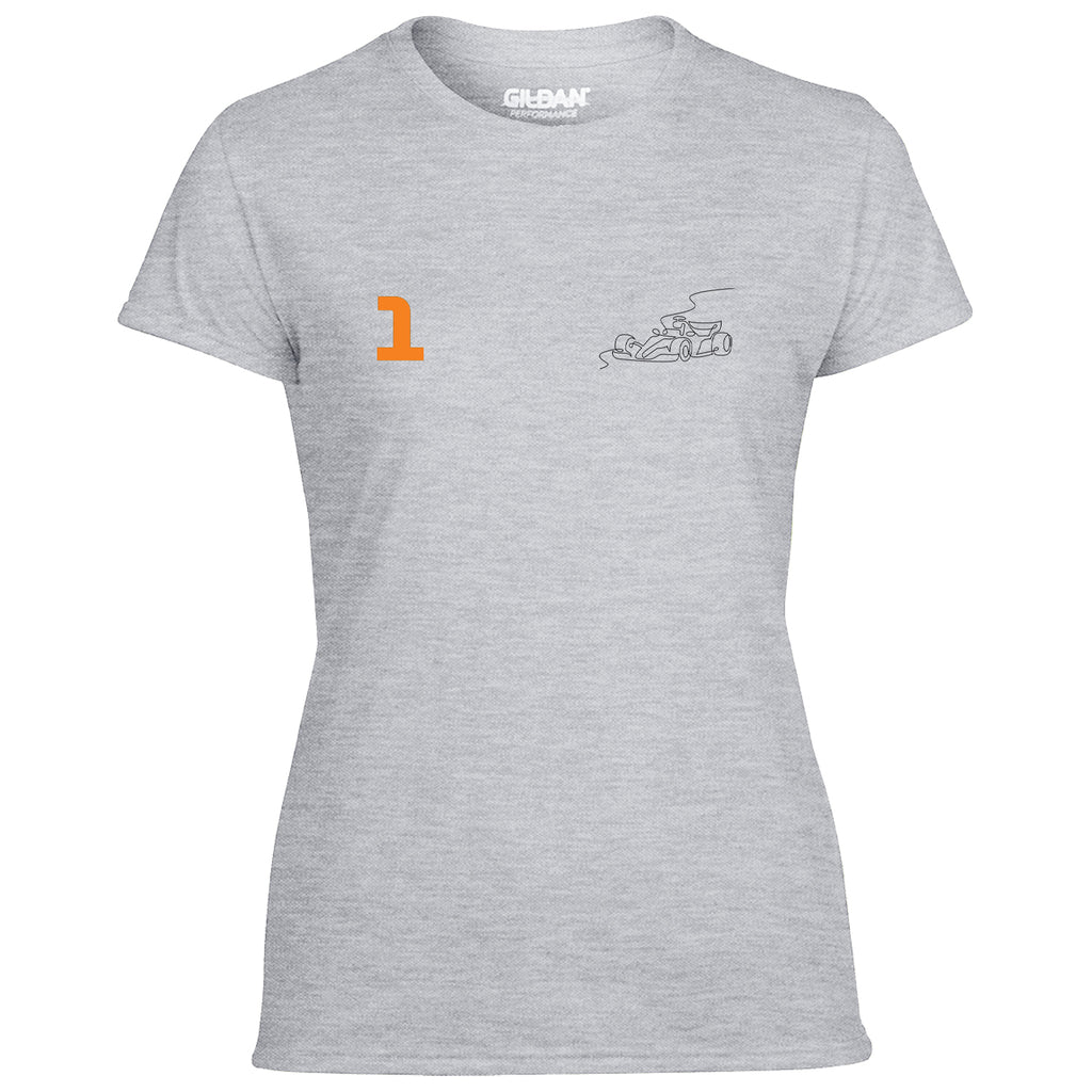 Race Car Driver 1 Pocket Abstract Women's Tshirt