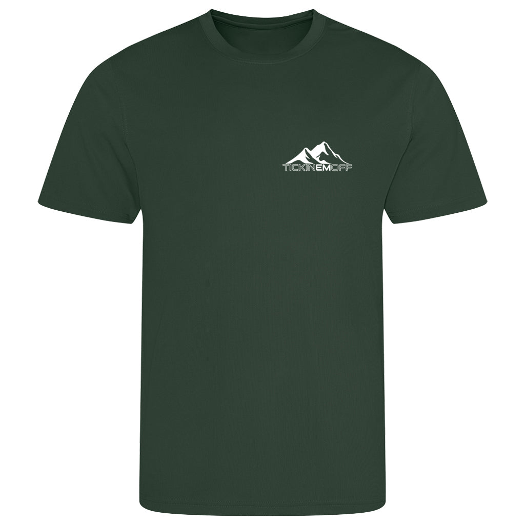 TickinEmOff Children's Tshirt MOISTURE WICKING (Pocket Logo)