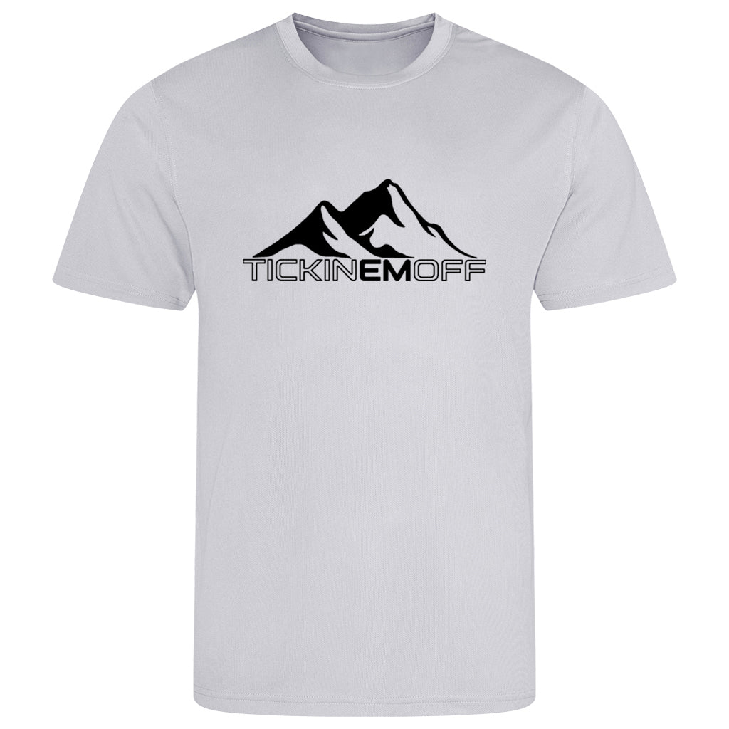TickinEmOff Children's Tshirt MOISTURE WICKING (Large Logo)