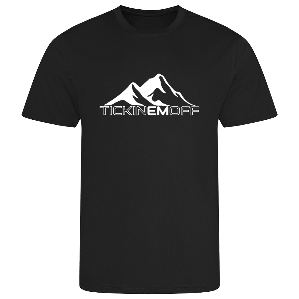 TickinEmOff Children's Tshirt MOISTURE WICKING (Large Logo)