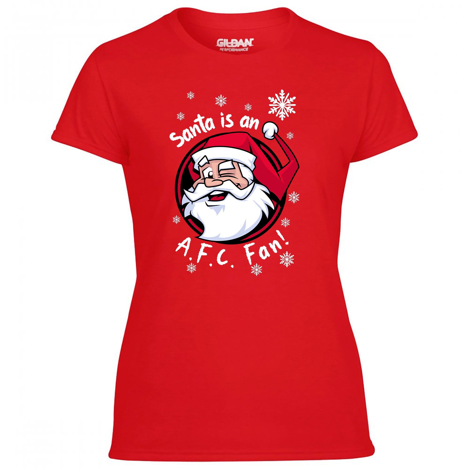 Santa Is An AFC Fan! Women's Tshirt