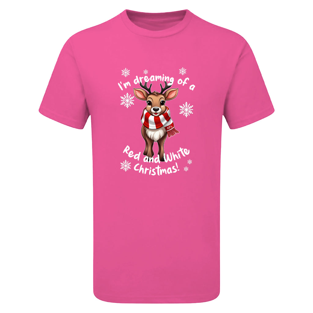 AFC Red & White Christmas Reindeer Children's Tshirt