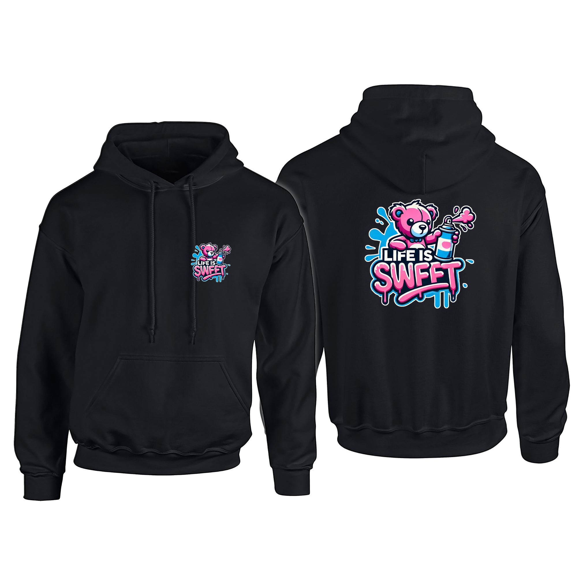 Candy Cabs Life Is Sweet 'Bear' Adult's Hoodie