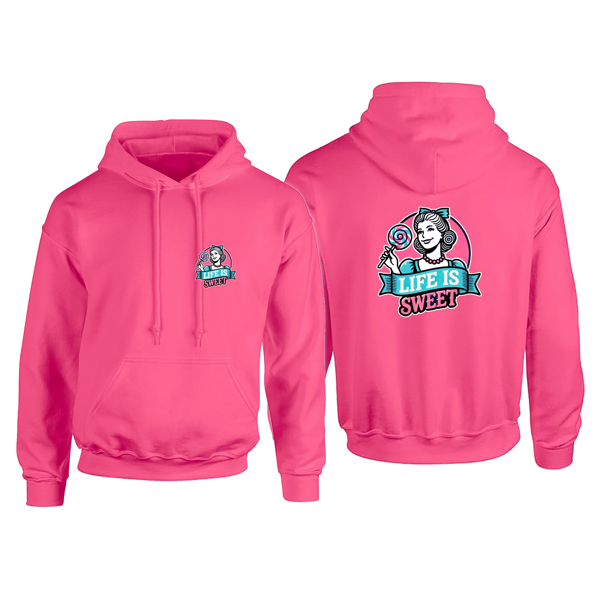 Candy Cabs Life Is Sweet 'Lady' Adult's Hoodie
