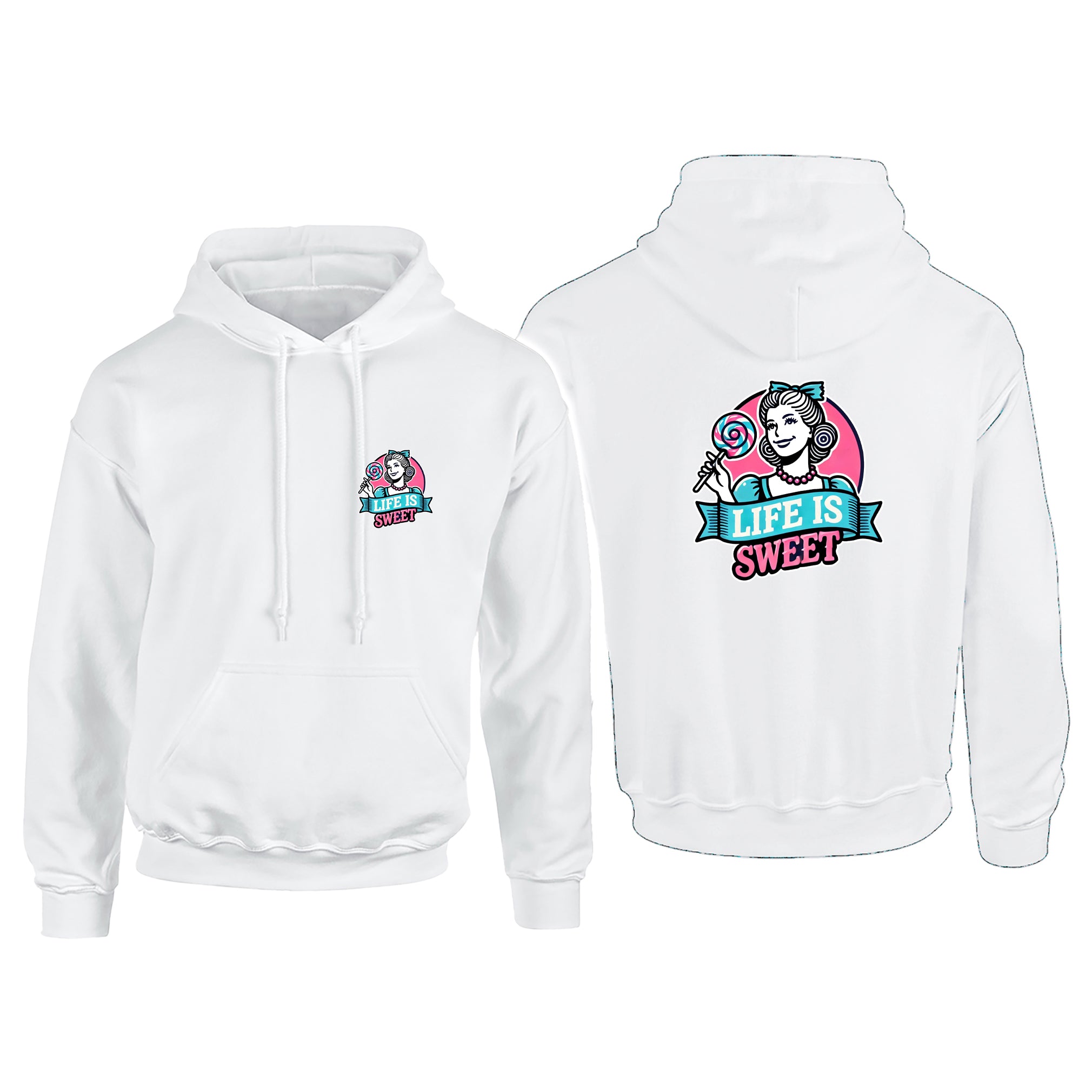 Candy Cabs Life Is Sweet 'Lady' Adult's Hoodie