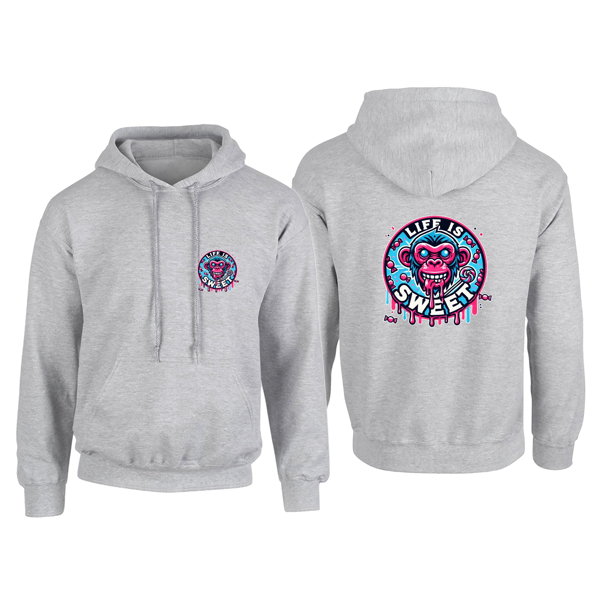 Candy Cabs Life Is Sweet 'Monkey' Adult's Hoodie
