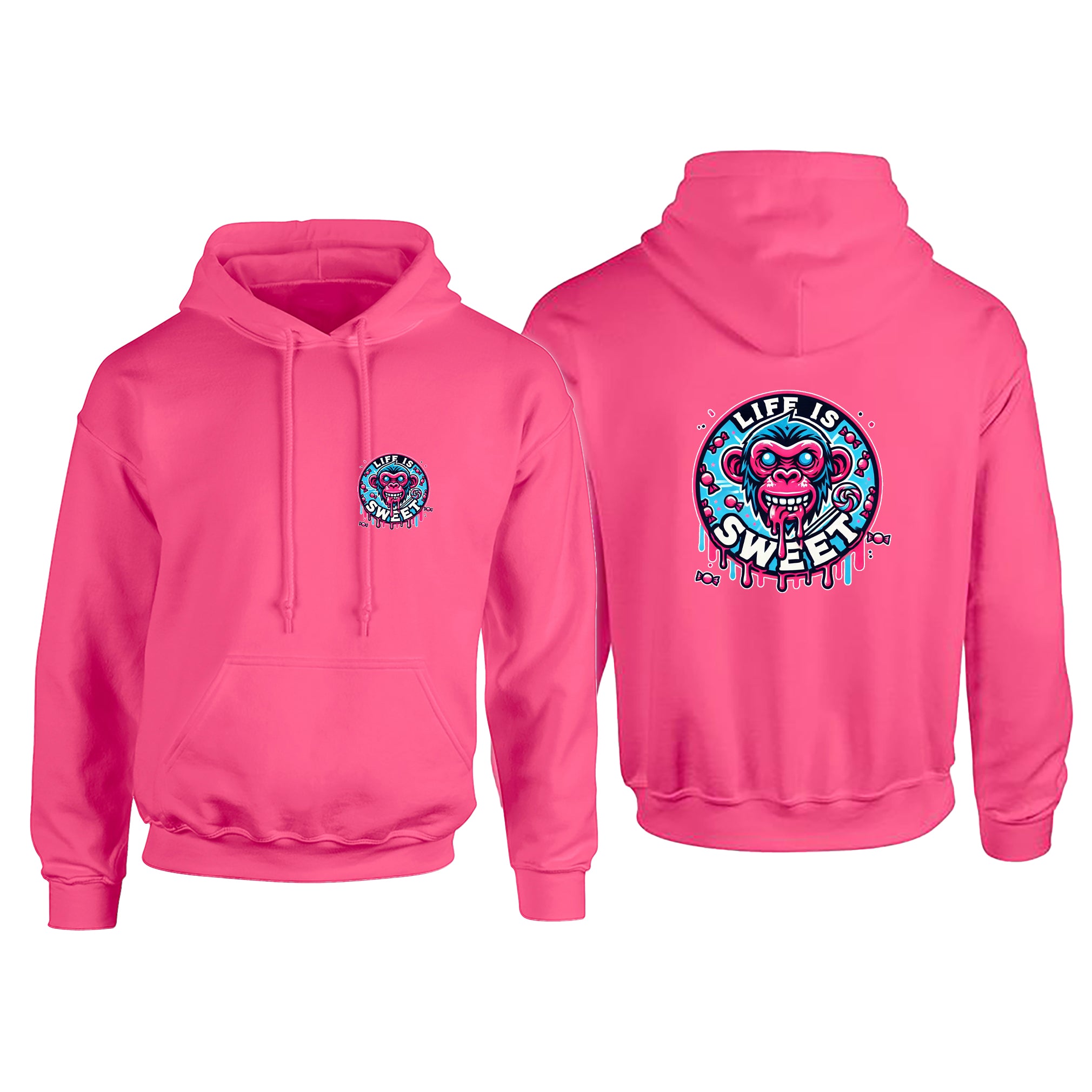 Candy Cabs Life Is Sweet 'Monkey' Adult's Hoodie