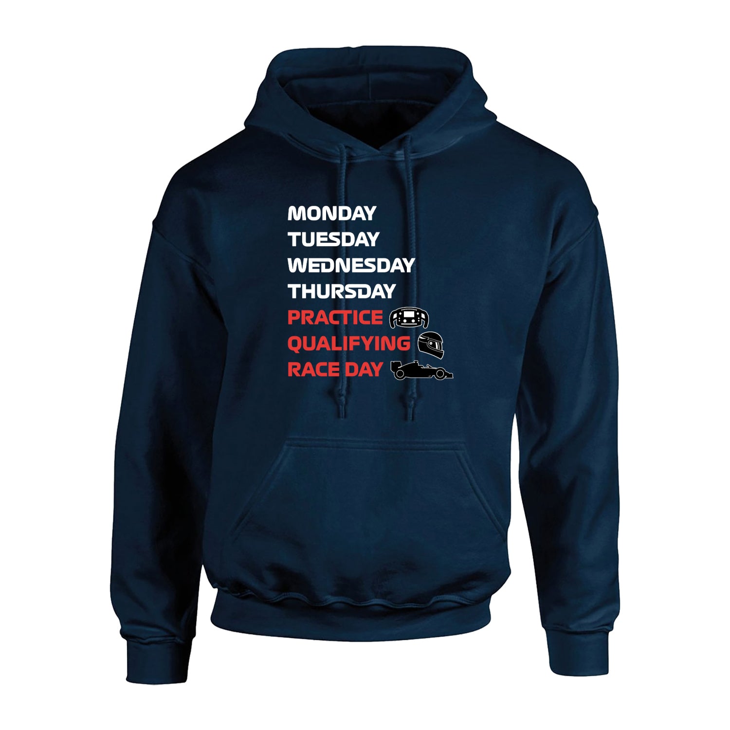 Practice Qualifying Race Day Adult's Hoodie