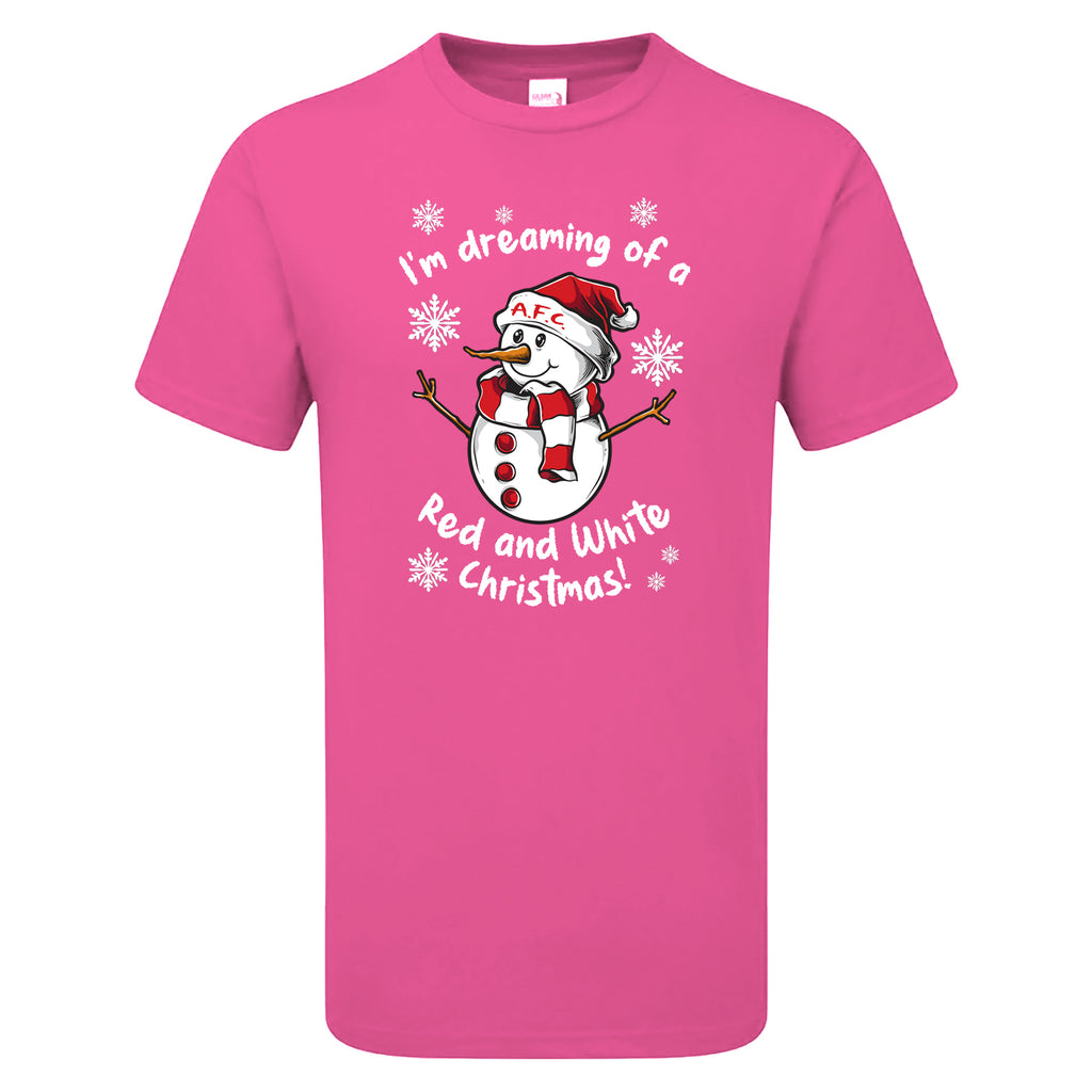 AFC Red & White Christmas Snowman Children's Tshirt