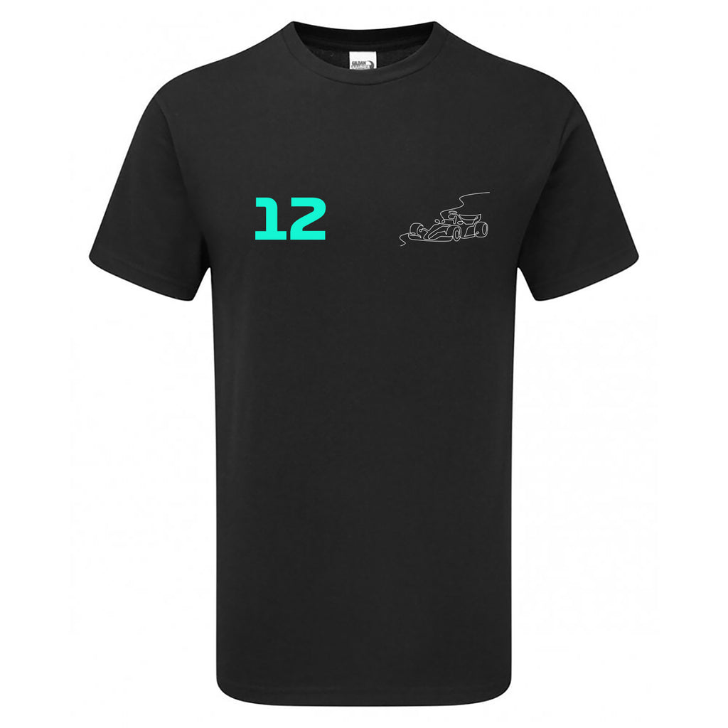 Race Car Driver 12 Pocket Abstract Children's Tshirt