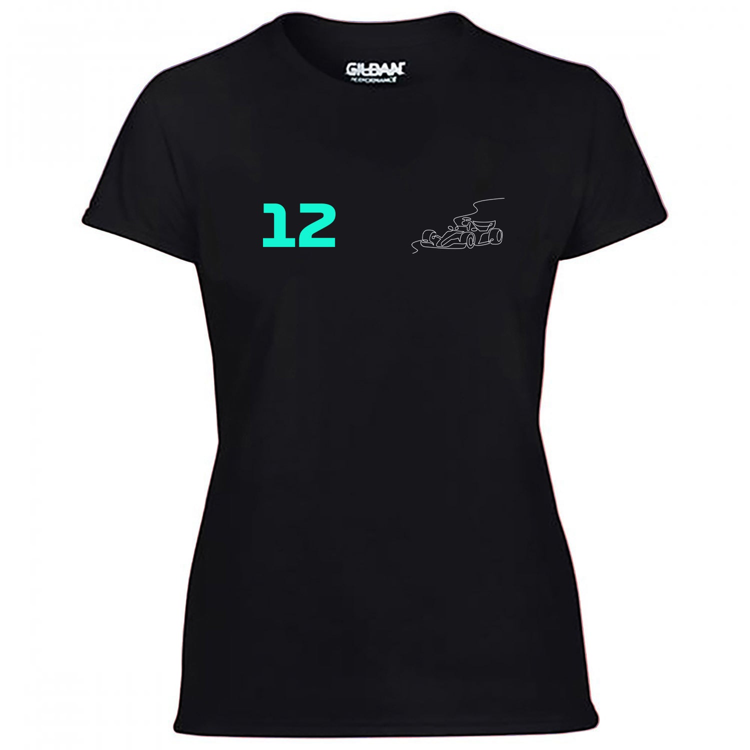 Race Car Driver 12 Pocket Abstract Women's Tshirt