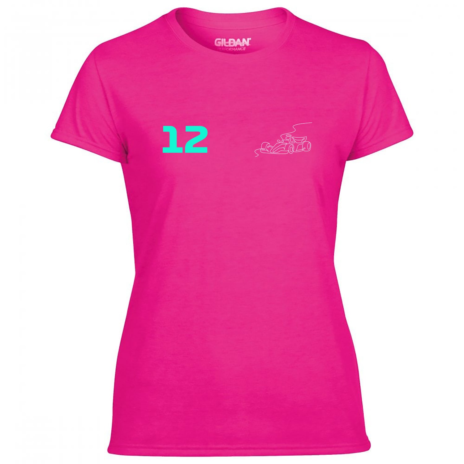 Race Car Driver 12 Pocket Abstract Women's Tshirt