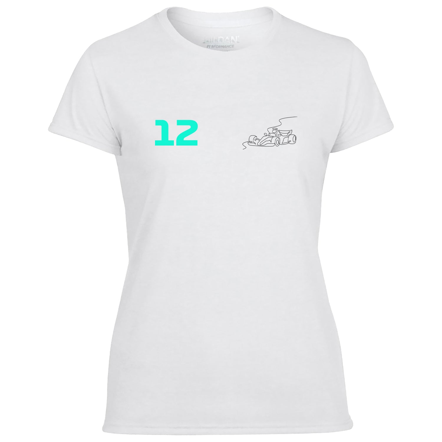 Race Car Driver 12 Pocket Abstract Women's Tshirt