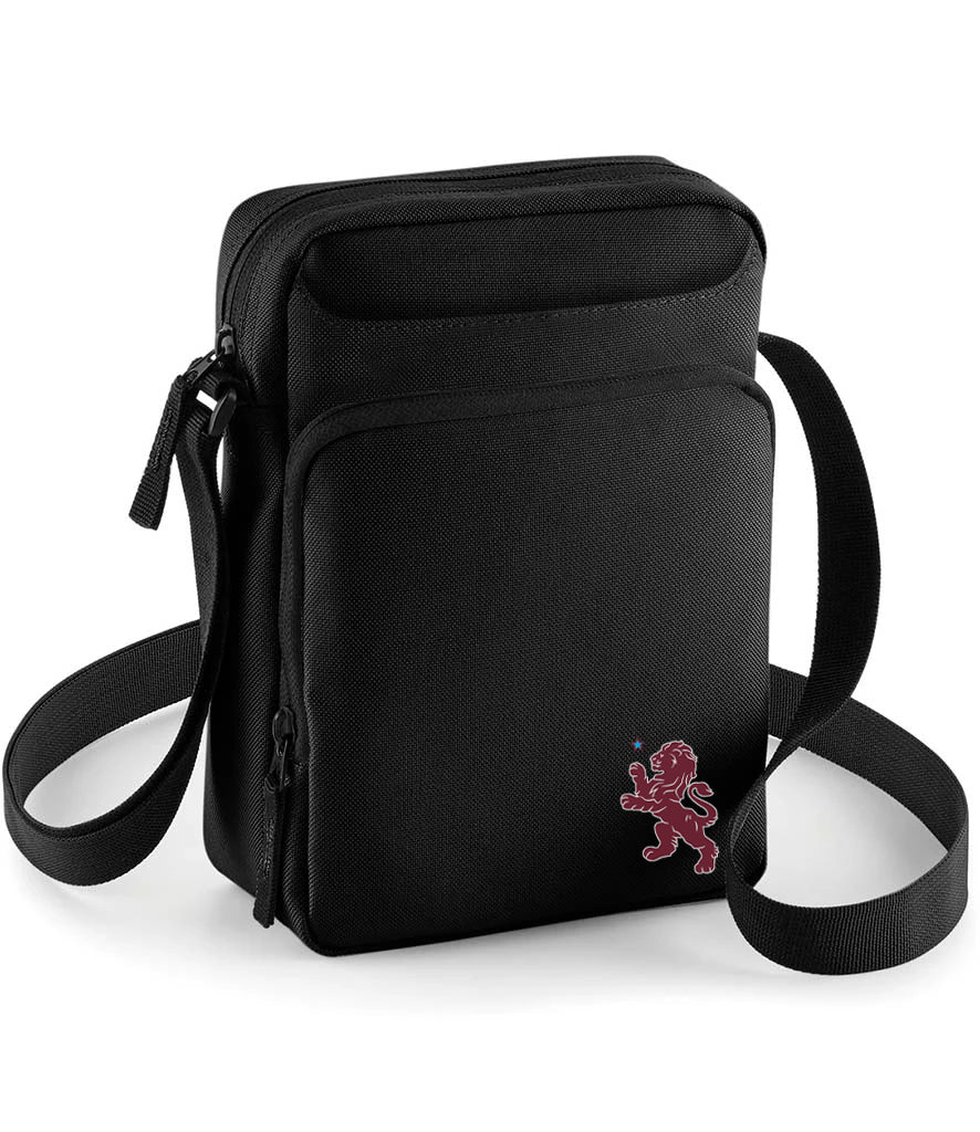 Aston V. Lion Crest Across Body Bag