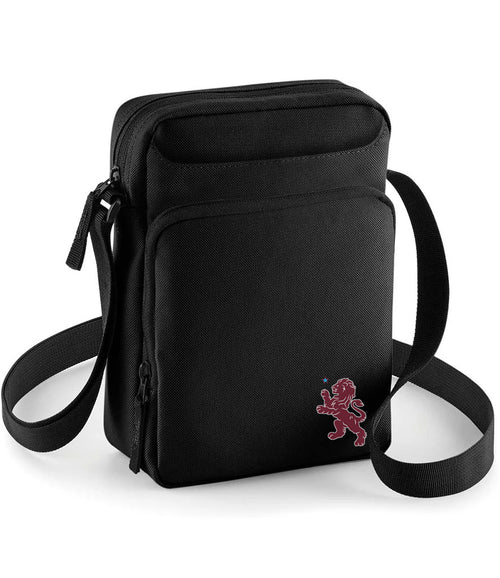Aston V. Lion Crest Across Body Bag