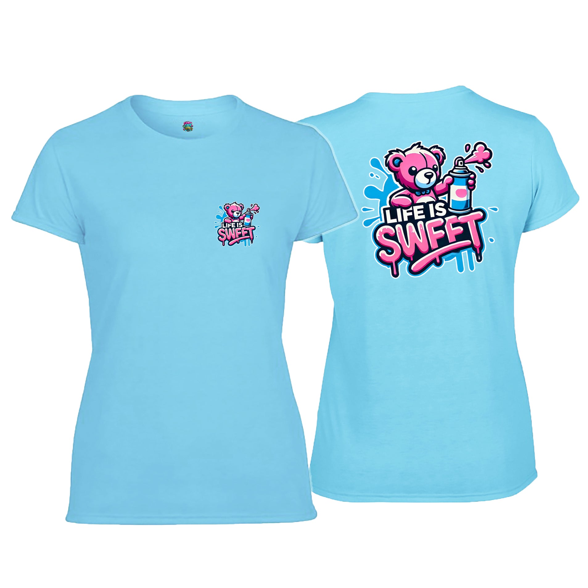 Candy Cabs Life Is Sweet 'Bear' Women's Tshirt