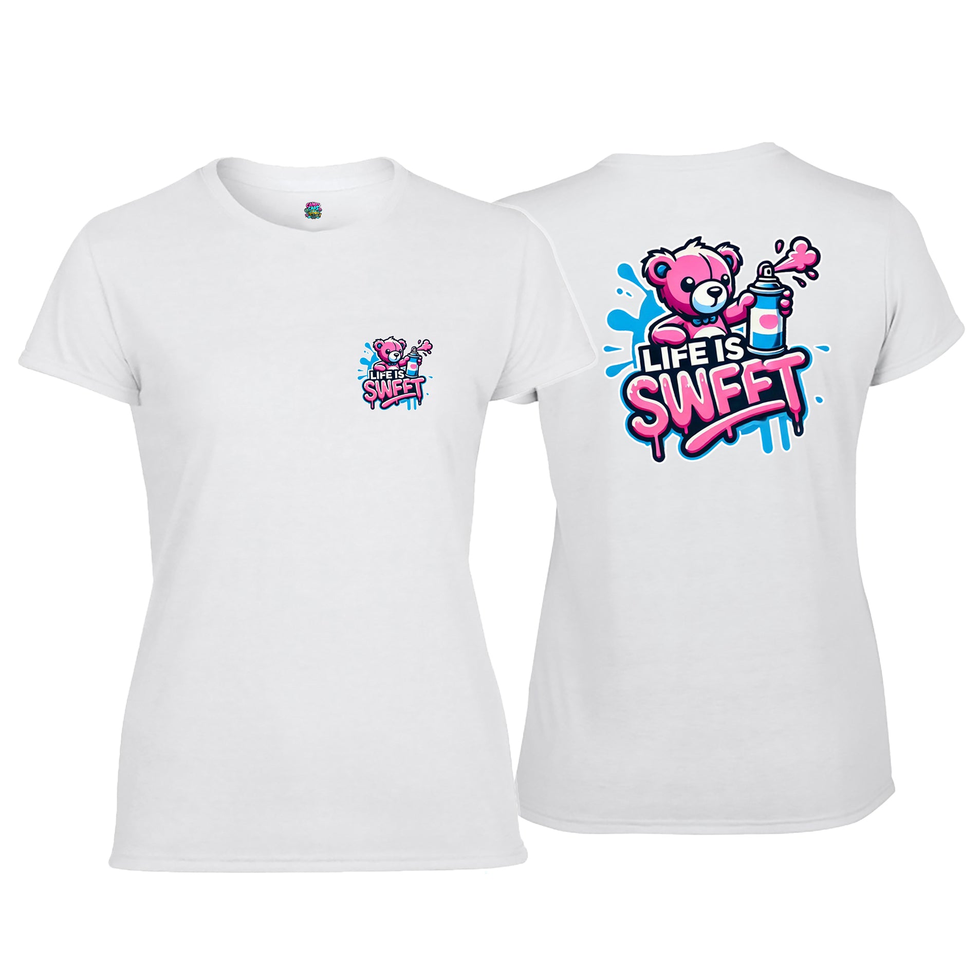 Candy Cabs Life Is Sweet 'Bear' Women's Tshirt