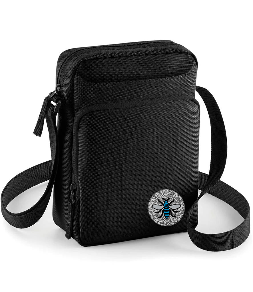 Manchester Sky Blue Bee Across Body Bag