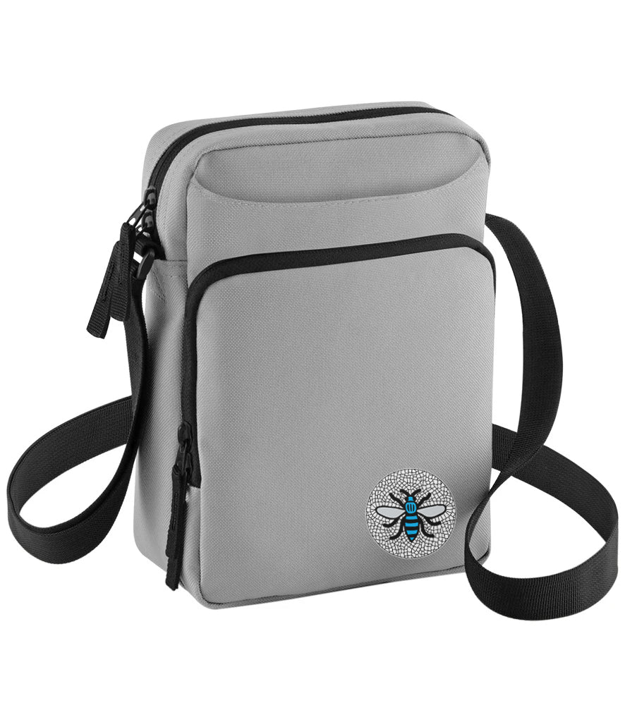 Manchester Sky Blue Bee Across Body Bag