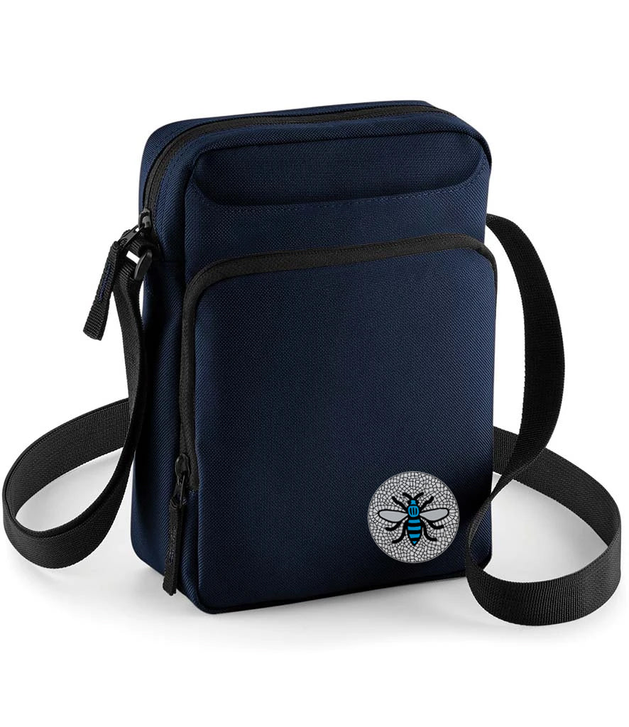 Manchester Sky Blue Bee Across Body Bag