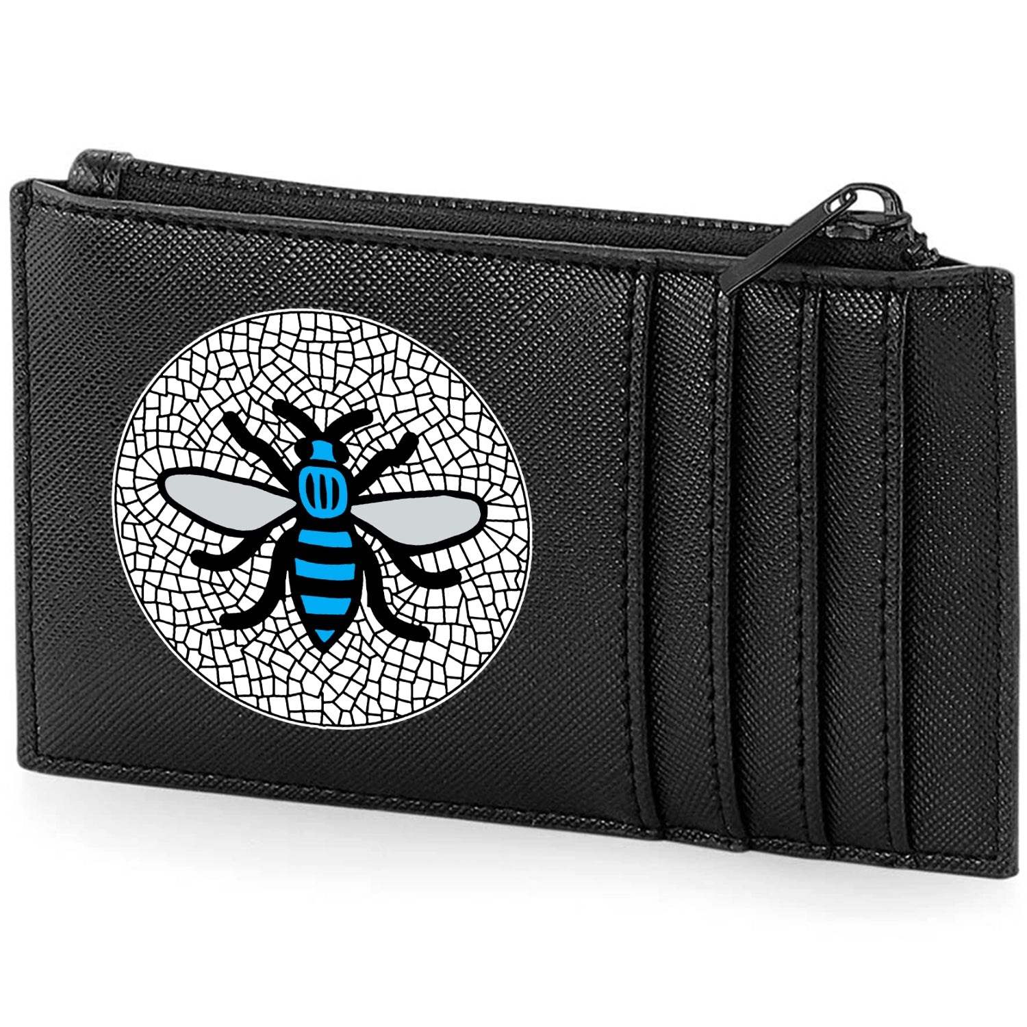 Manchester Sky Blue Bee Card Holder
