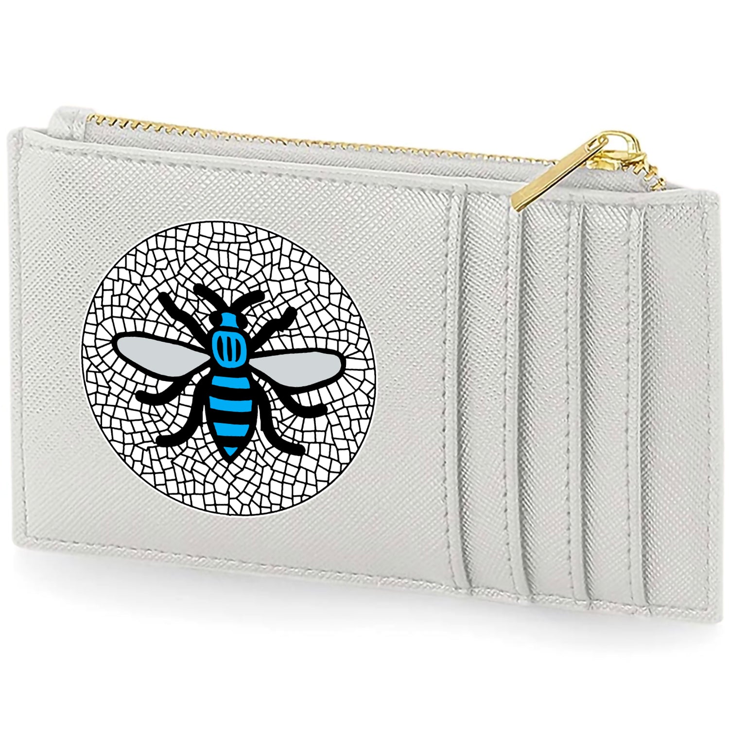 Manchester Sky Blue Bee Card Holder