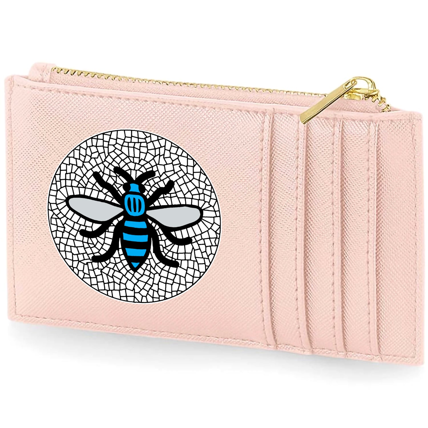 Manchester Sky Blue Bee Card Holder