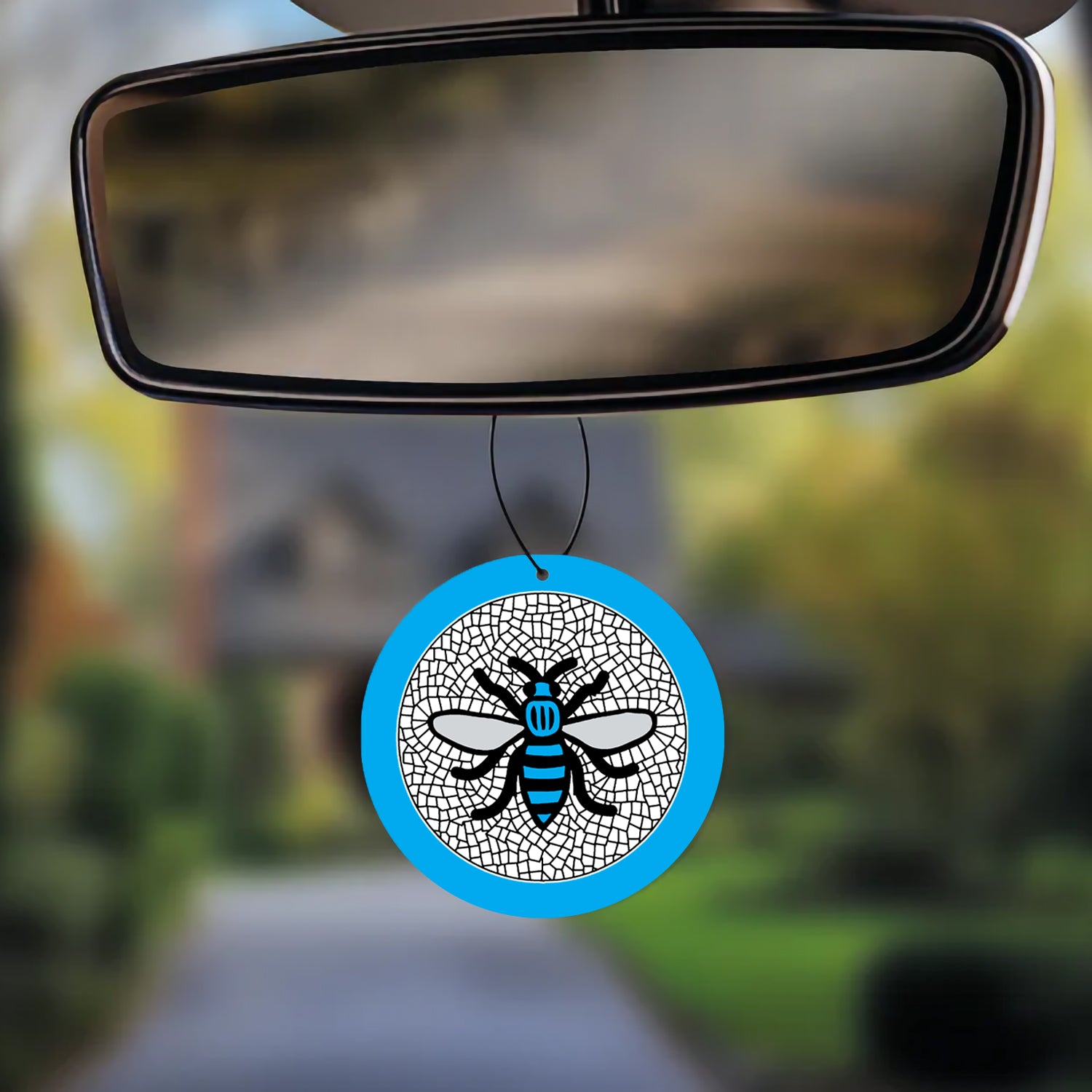 Manchester Sky Blue Bee Air Freshener