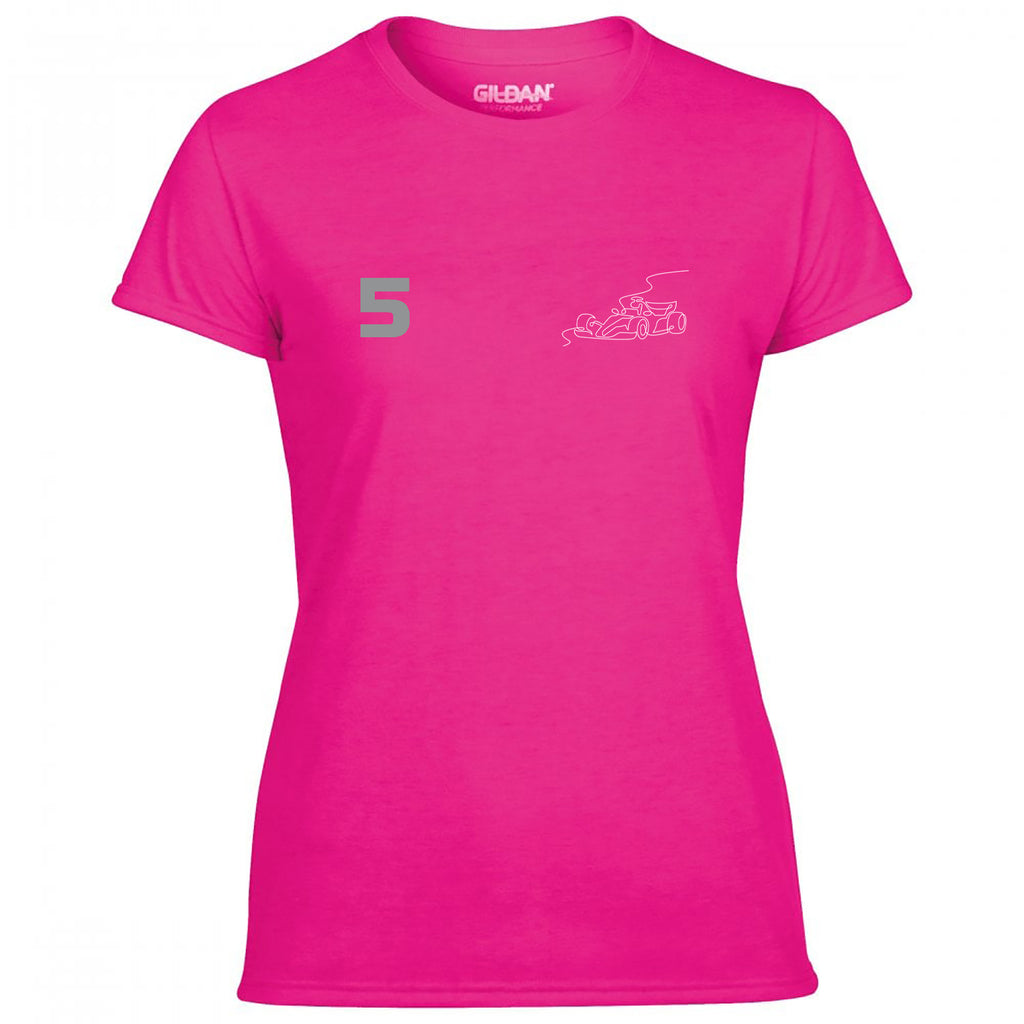 Race Car Driver 5 Pocket Abstract Women's Tshirt