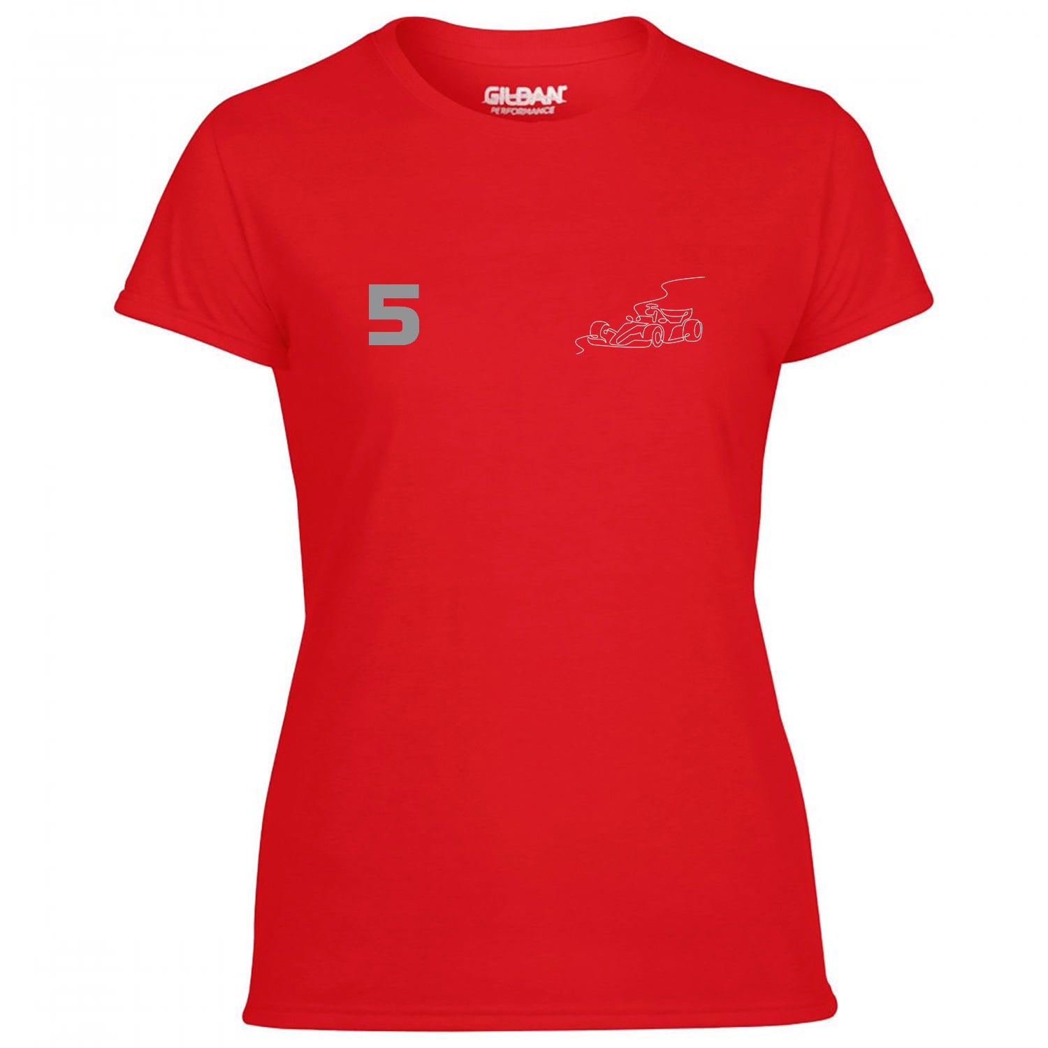 Race Car Driver 5 Pocket Abstract Women's Tshirt