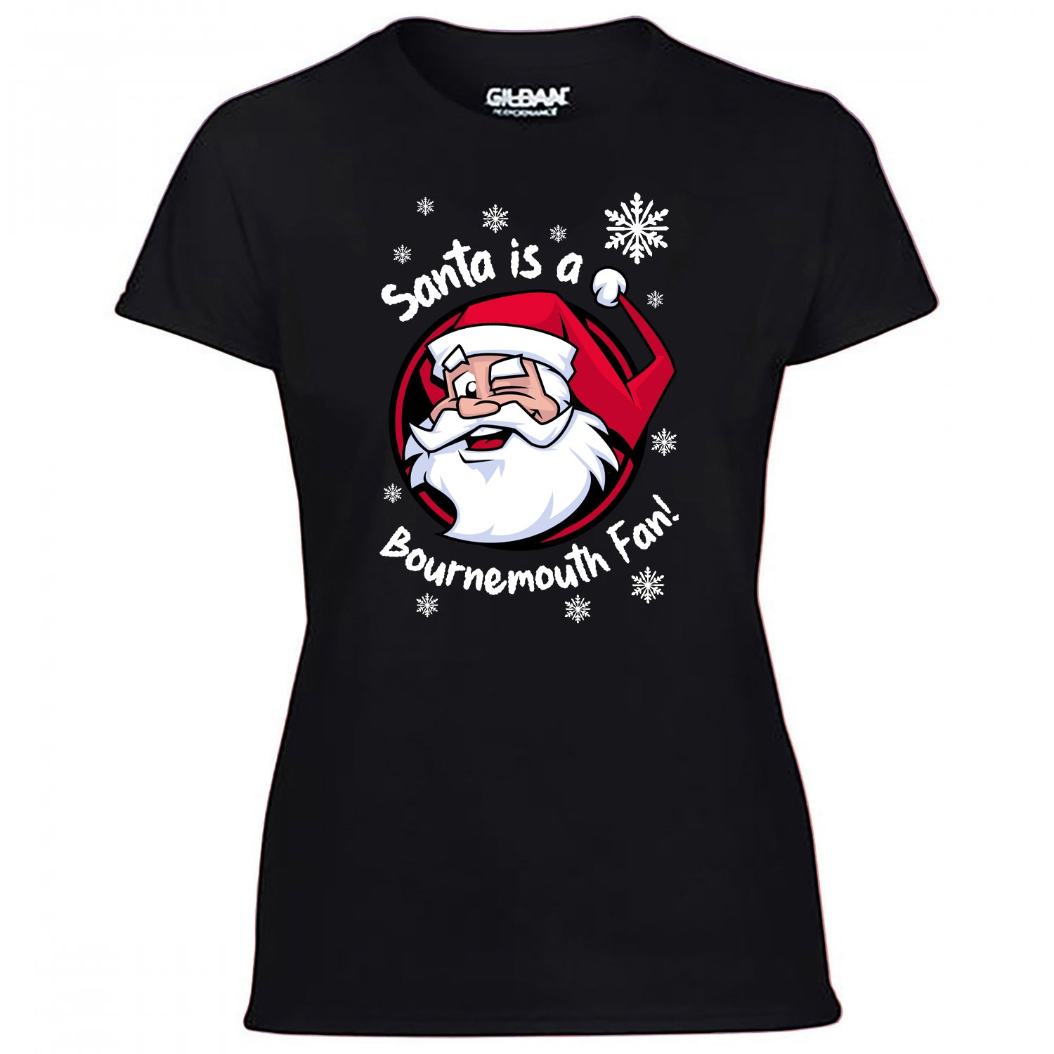 Santa Is A Bournemouth Fan! Women's Tshirt