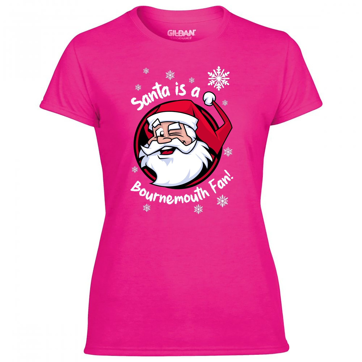 Santa Is A Bournemouth Fan! Women's Tshirt
