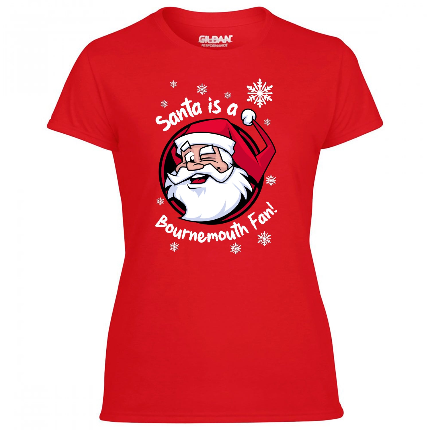 Santa Is A Bournemouth Fan! Women's Tshirt