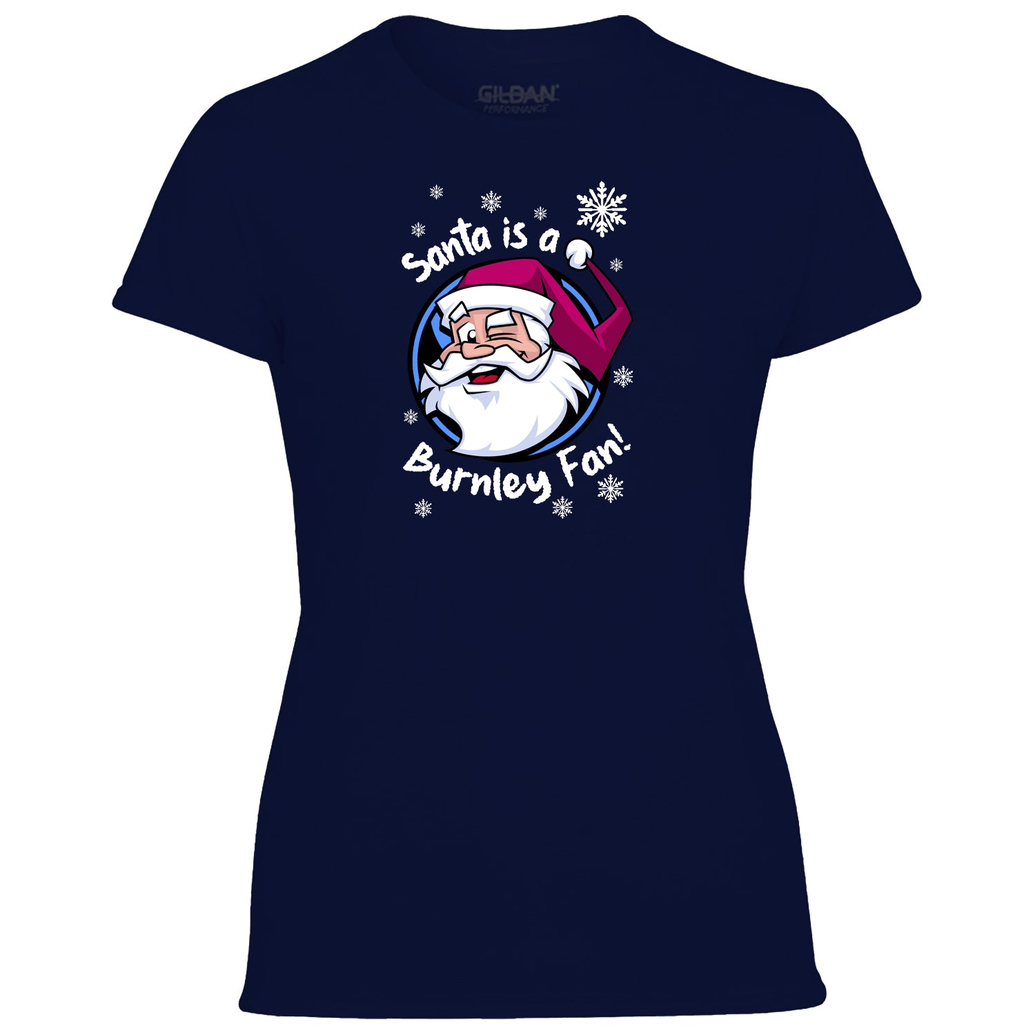 Santa Is A Burnley Fan! Women's Tshirt