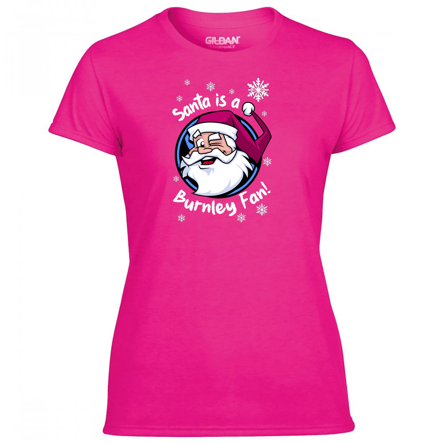Santa Is A Burnley Fan! Women's Tshirt