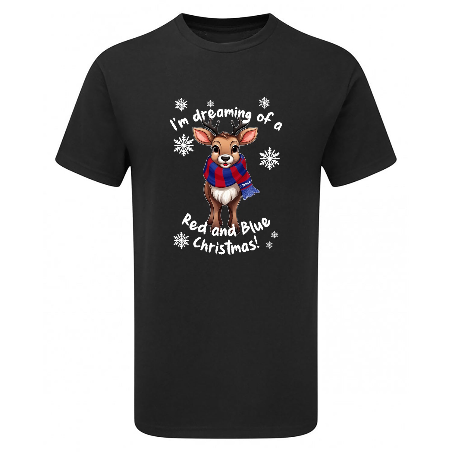 C. Palace Red & Blue Christmas Reindeer Children's Tshirt