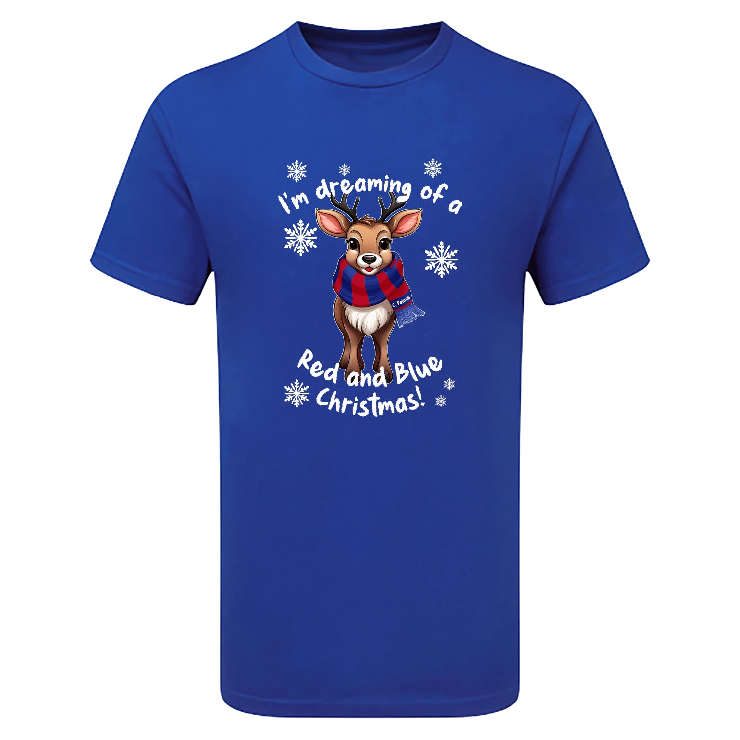 C. Palace Red & Blue Christmas Reindeer Children's Tshirt