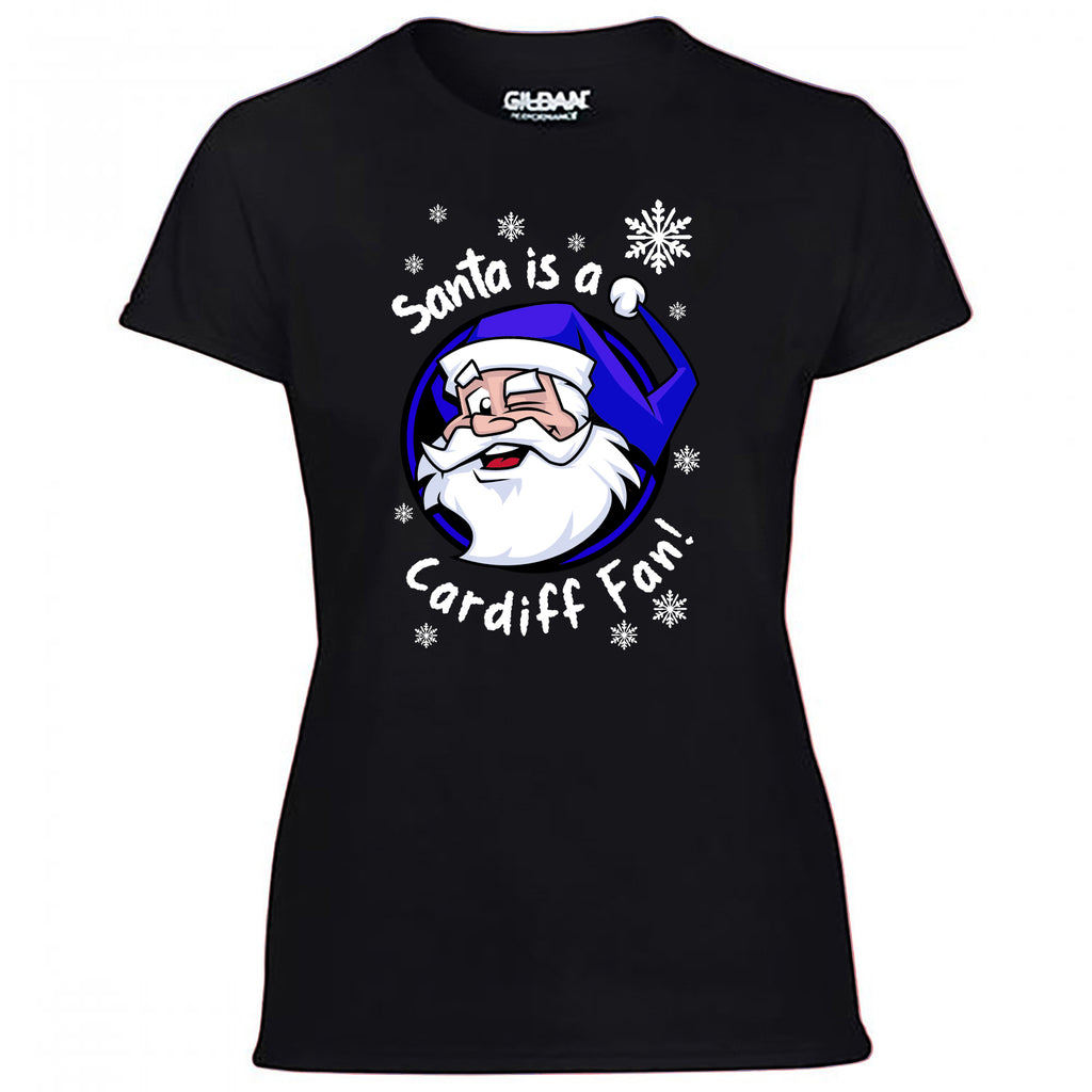 Santa Is A Cardiff Fan! Women's Tshirt