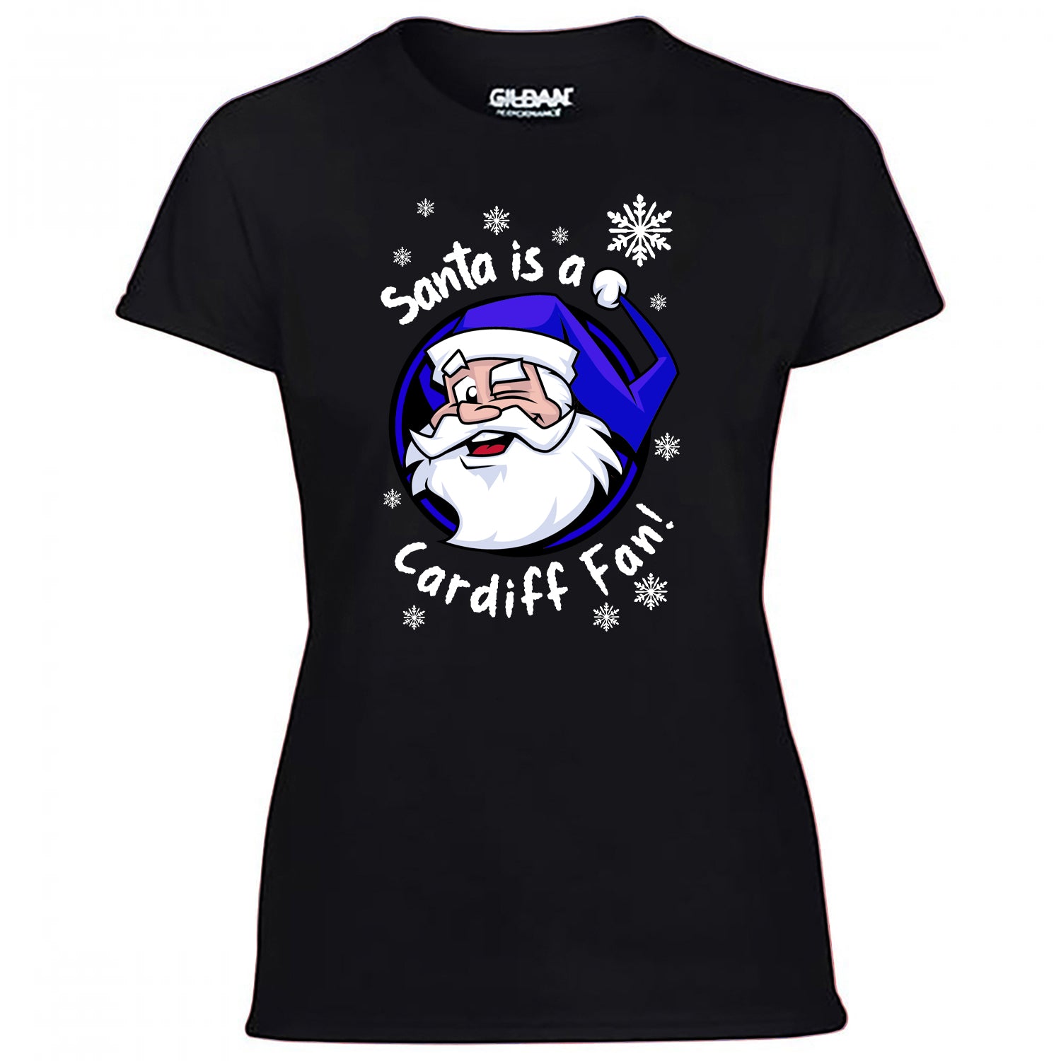 Santa Is A Cardiff Fan! Women's Tshirt