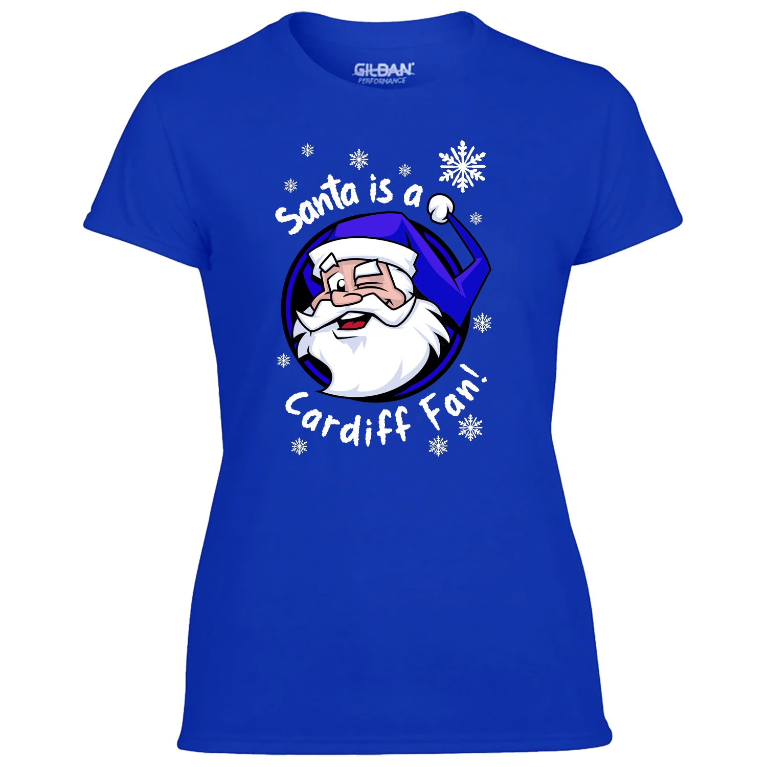 Santa Is A Cardiff Fan! Women's Tshirt