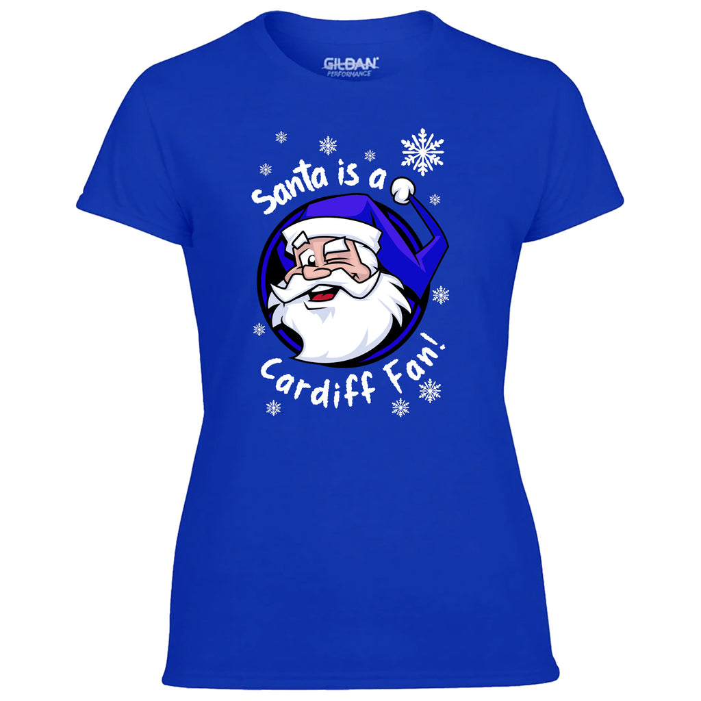 Santa Is A Cardiff Fan! Women's Tshirt