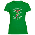 Celts Green & White Christmas Reindeer Women's Tshirt