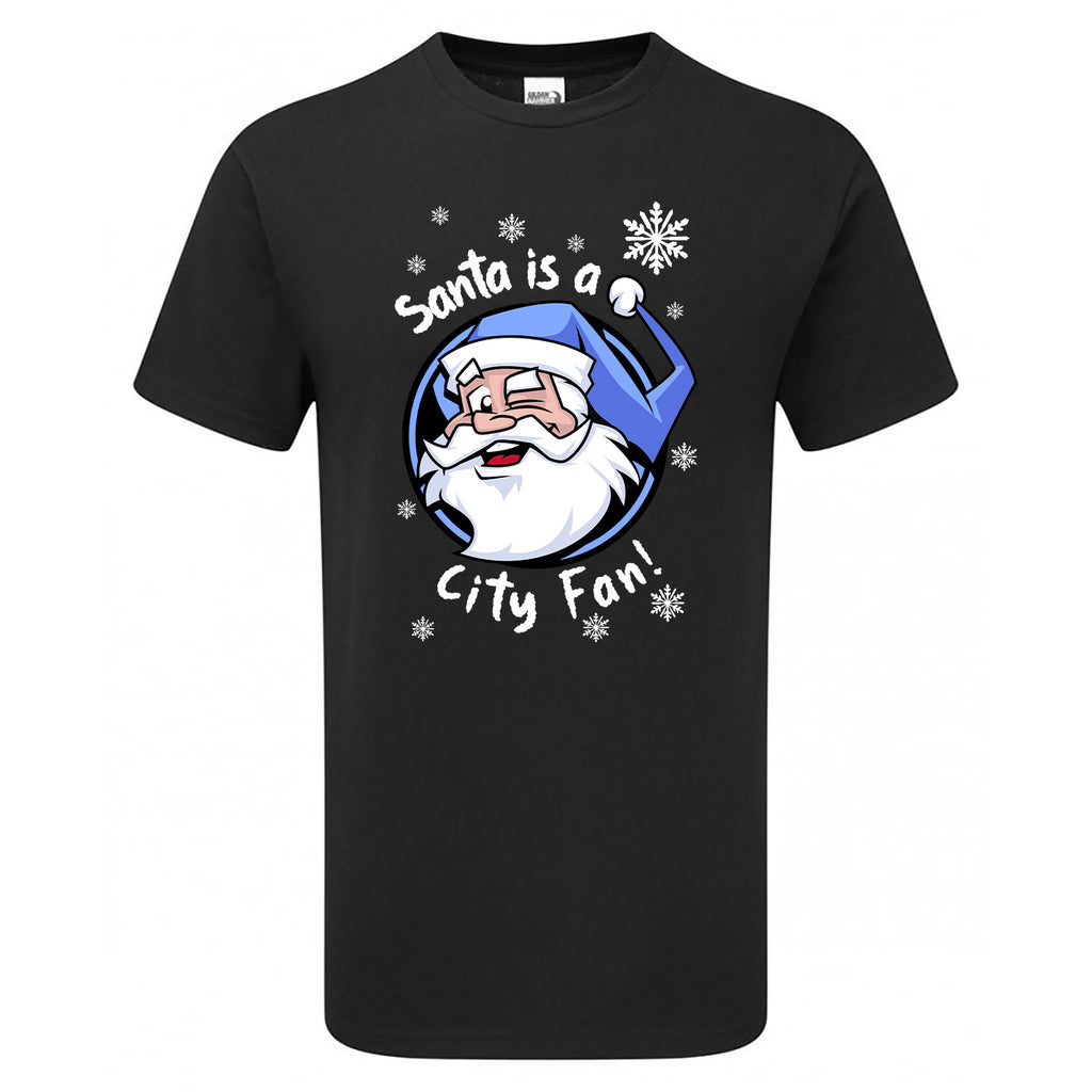 Santa Is A City Fan! Men's Tshirt