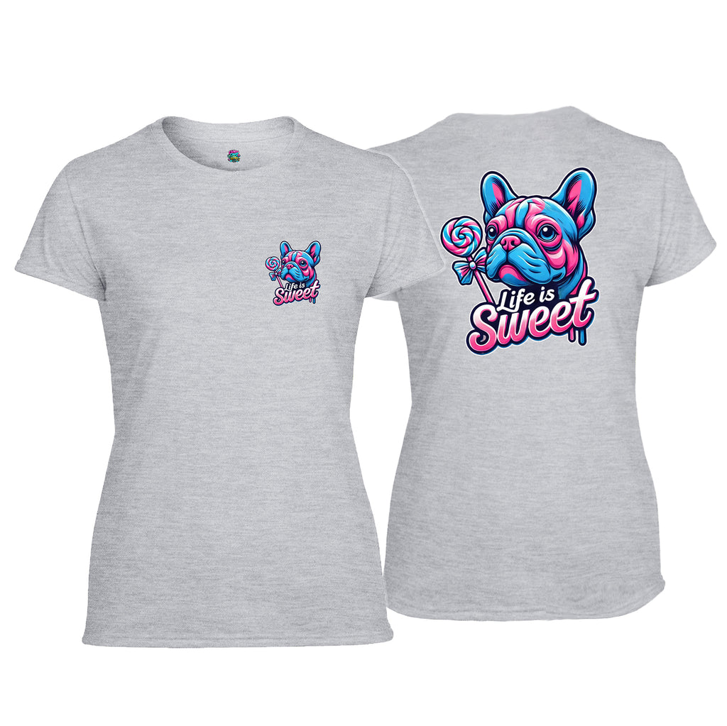 Candy Cabs Life Is Sweet 'Dog' Women's Tshirt