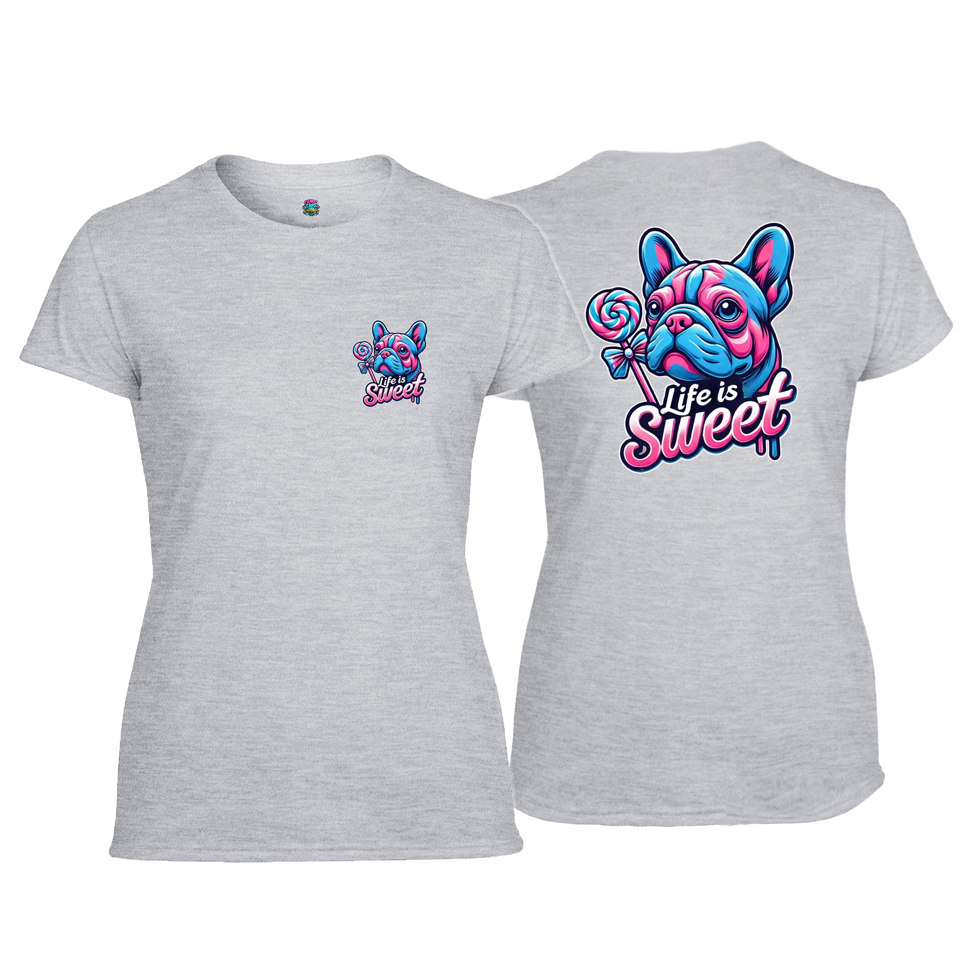 Candy Cabs Life Is Sweet 'Dog' Women's Tshirt