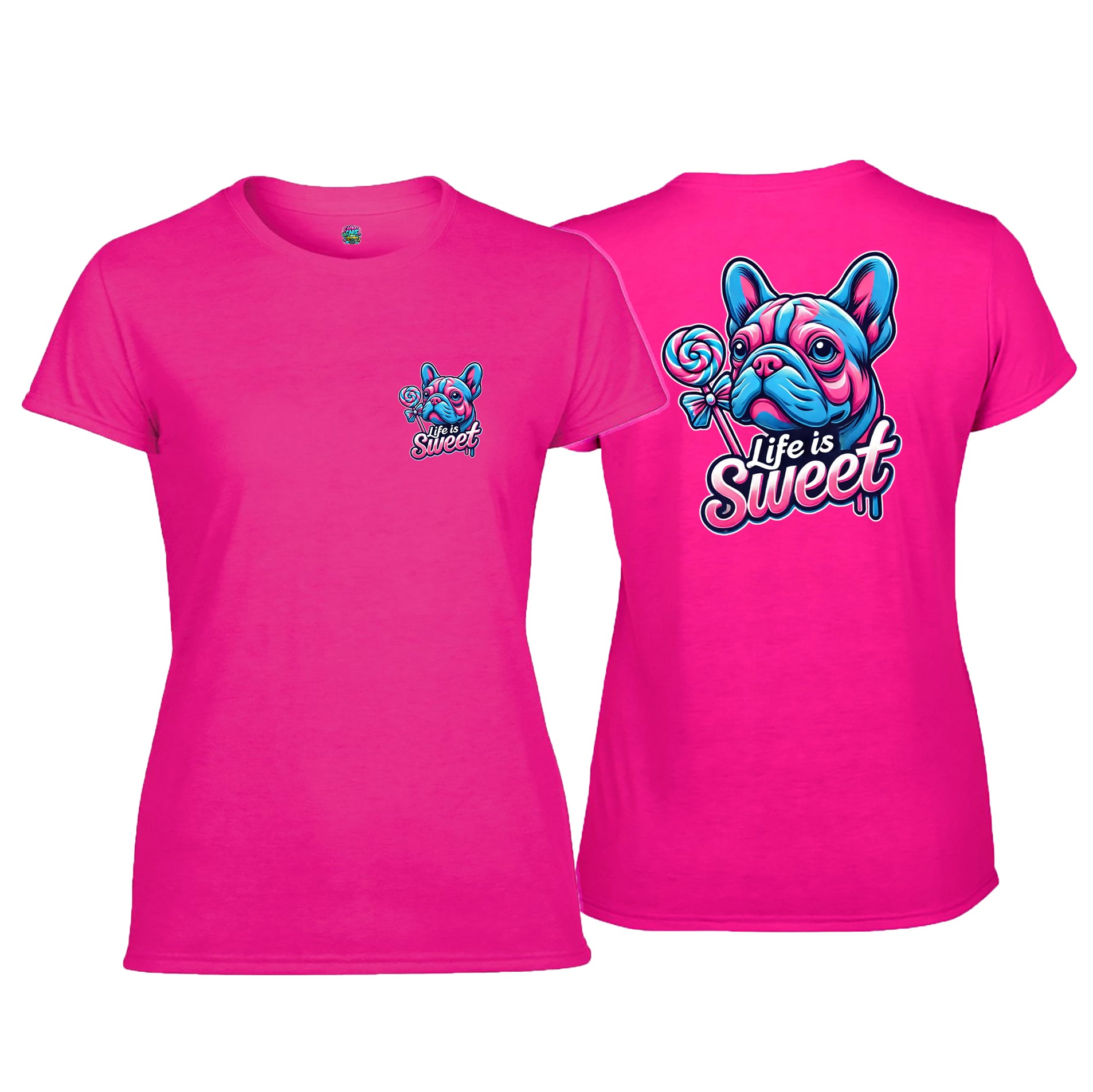 Candy Cabs Life Is Sweet 'Dog' Women's Tshirt