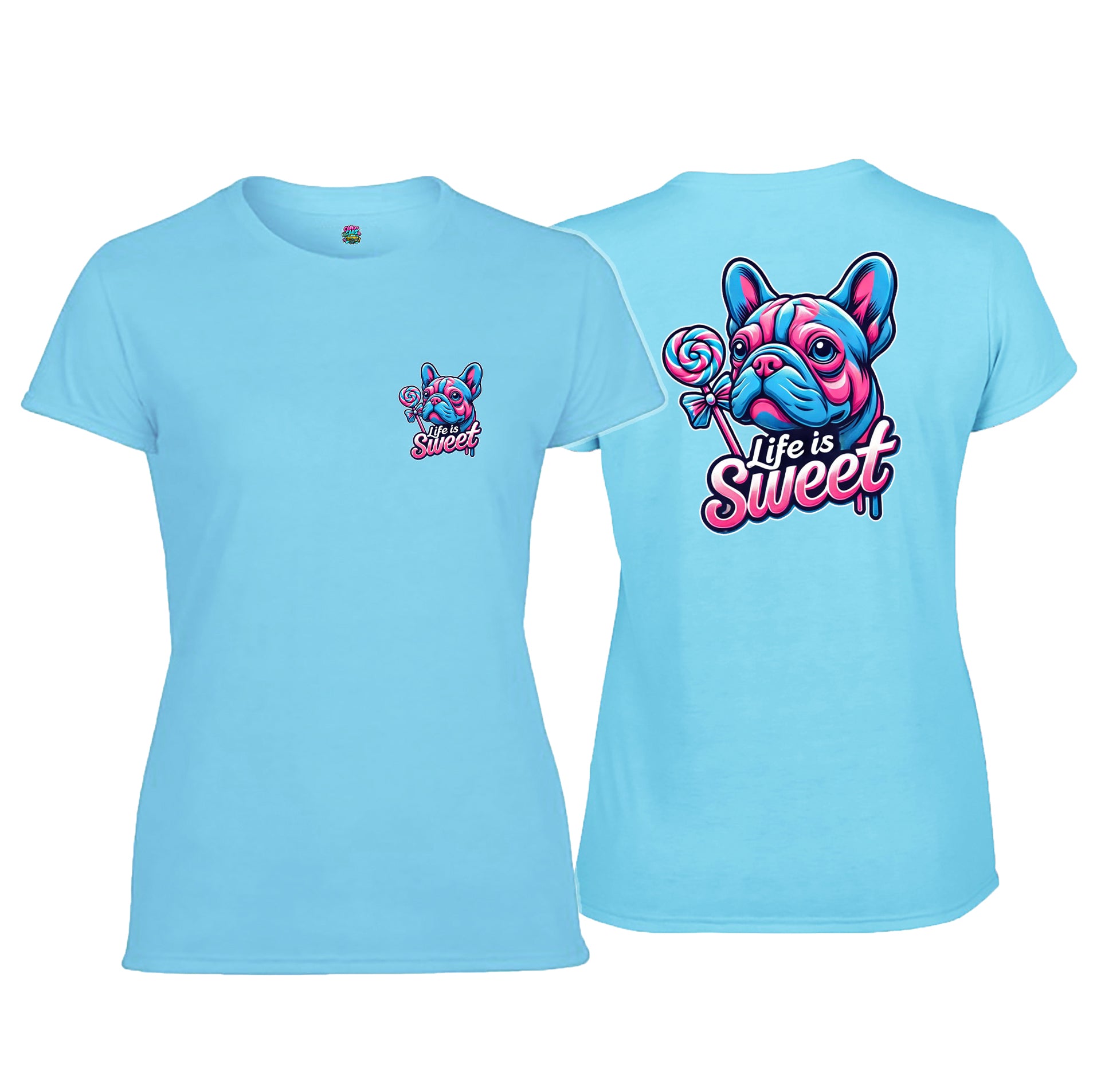 Candy Cabs Life Is Sweet 'Dog' Women's Tshirt