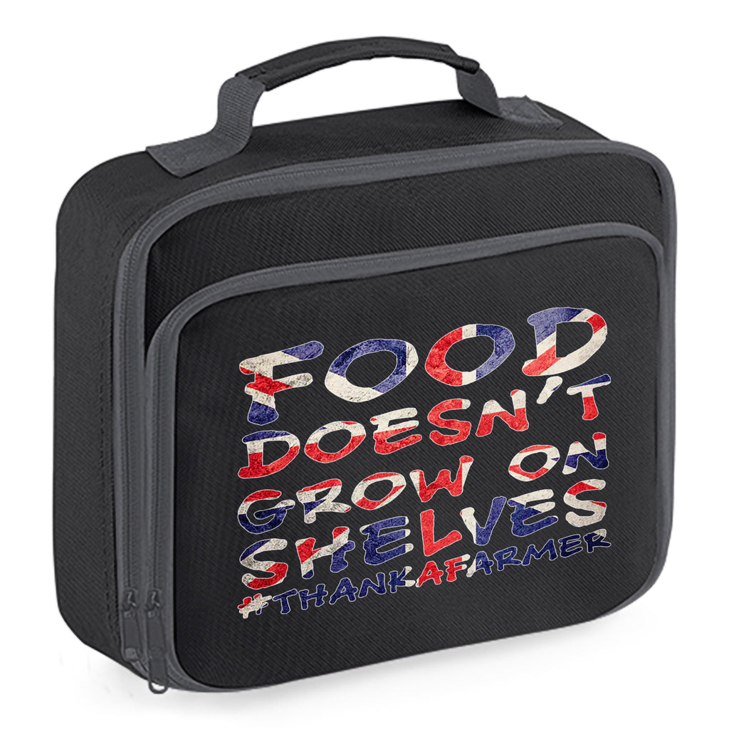 Food Doesn't Grow On Shelves (Union Jack) Insulated Lunch Box